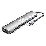 Hub USB Goobay Hub Slim USB-C vers 1 HDMI 2.0, 2 USB-C 3.0, 2 USB-A 3.0, 1 RJ45, 1 SD et 1 microSD - PD 100W - Autre vue
