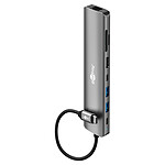 Hub USB Goobay Hub Slim USB-C vers 1 HDMI 2.0, 2 USB-C 3.0, 2 USB-A 3.0, 1 RJ45, 1 SD et 1 microSD - PD 100W - Autre vue