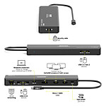 Station d'accueil PC portable PORT Connect Station d'accueil mobile 1 x 4K USB-C 9 périphériques 100W - Autre vue