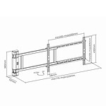 Support TV Nedis Support TV montage mural motorisé - Autre vue