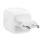 Chargeur Belkin BoostCharge Pro Chargeur secteur GaN deux ports USB-C (67 W) avec câble USB-C - Blanc - Autre vue