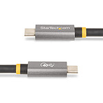 Câble USB StarTech.com Câble USB4, USB-C, 40 Gbps 8K 120Hz/4K 240Hz, ThunderBolt 4/3 avec Power Delivery 100W - M/M - 1 m - Autre vue