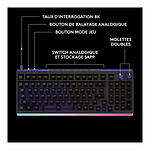 Clavier PC Logitech G G512 X 98 - Noir  - Autre vue