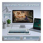 Clavier PC The G-Lab Keyz Elite 300 HE - Blanc - Autre vue