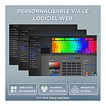 Clavier PC The G-Lab Keyz Elite 300 HE - Blanc - Autre vue