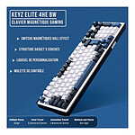 Clavier PC The G-Lab Keyz Elite 400 HE - Blanc Noir  - Autre vue