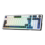 Clavier PC The G-Lab Keyz Elite 400 HE - Blanc Noir  - Autre vue