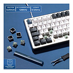 Clavier PC The G-Lab Keyz Elite 400 HE - Blanc Noir  - Autre vue