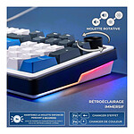 Clavier PC The G-Lab Keyz Elite 400 HE - Blanc Noir  - Autre vue