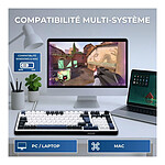 Clavier PC The G-Lab Keyz Elite 400 HE - Blanc Noir  - Autre vue