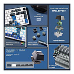 Clavier PC The G-Lab Keyz Elite 400 HE - Blanc Noir  - Autre vue