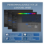 Clavier PC The G-Lab Keyz Elite 400 HE - Blanc Noir  - Autre vue