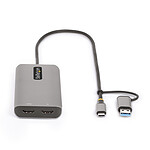 Station d'accueil PC portable StarTech.com Adaptateur multiport USB-C avec Dual HDMI - Hub USB 3 ports (167B) - Autre vue