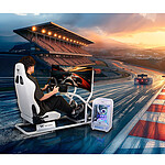 Support d'écran simracing Thermaltake GR300 Monitor Mount - Blanc - Autre vue