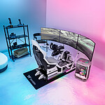 Siège de simulation de vol Thermaltake GF500 - Blanc - Autre vue