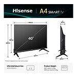 TV Hisense 40A4Q - TV Led  FHD - 101 cm - Autre vue