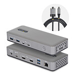 Station d'accueil PC portable StarTech.com Station d'accueil USB-C 3.1 double écran 4K / HDMI 2.1 / RJ45 / USB 3.1 avec Power Delivery 100 W - Autre vue
