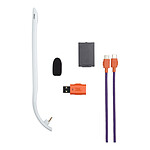 Casque micro JBL Quantum 650 - Blanc orange - Autre vue