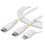 Câble USB StarTech.com Câble USB-C vers USB-C/Lightning - 1 m - Autre vue