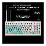 Clavier PC Logitech G G512 X 98 - Blanc - Autre vue
