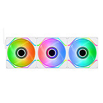 Ventilateur Boîtier Thermaltake Swafan Infinity EX12 ARGB Sync x 3 - Blanc - Autre vue