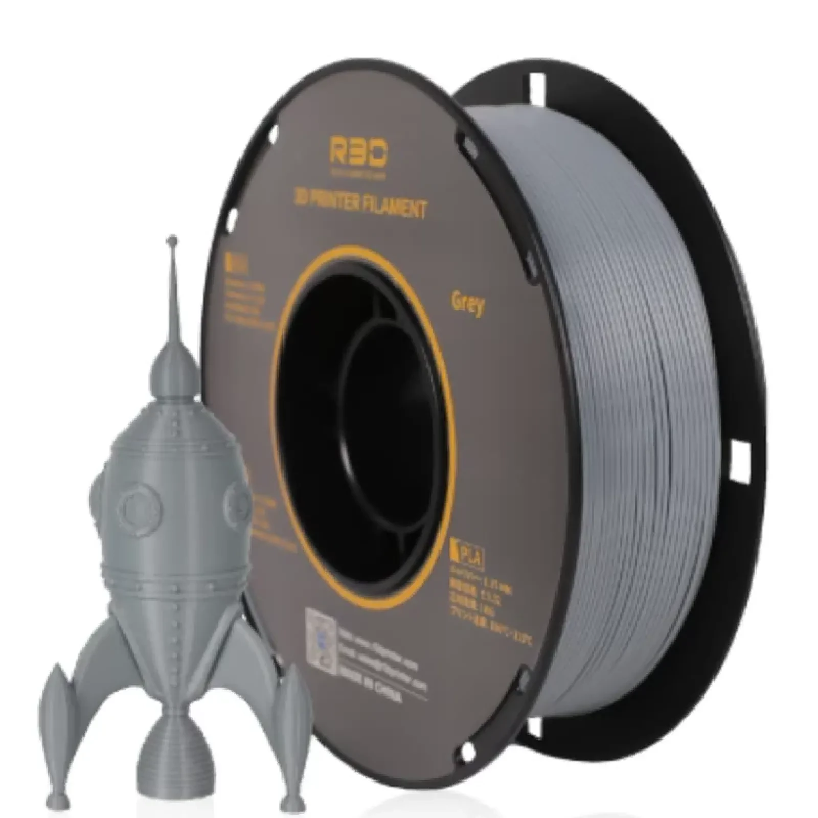 Filament 3D Filament R3D PLA 1.75mm 1kg - Gris - Autre vue