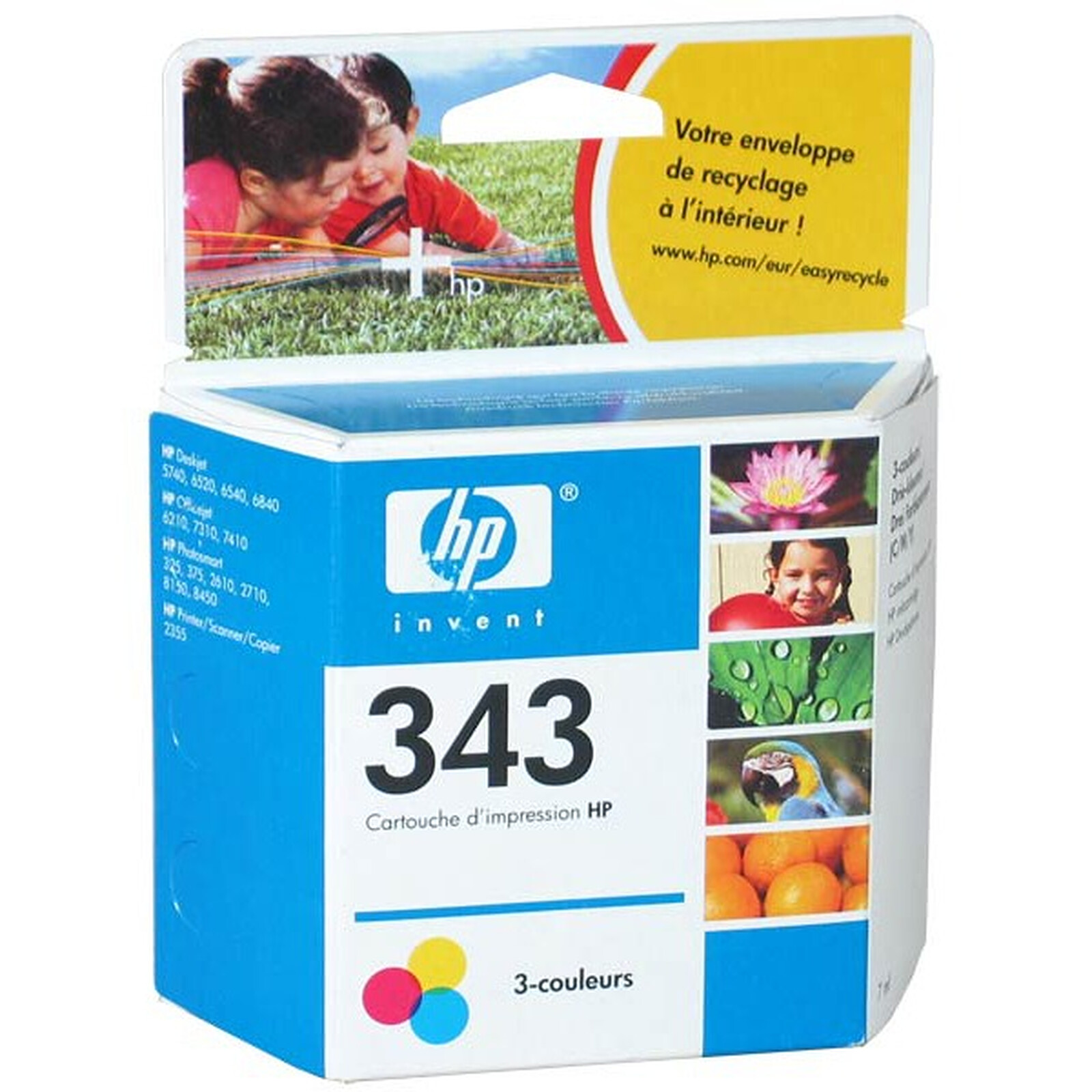 Cartouche d'encre HP 343 (C8766EE) - 3 Couleurs - Autre vue
