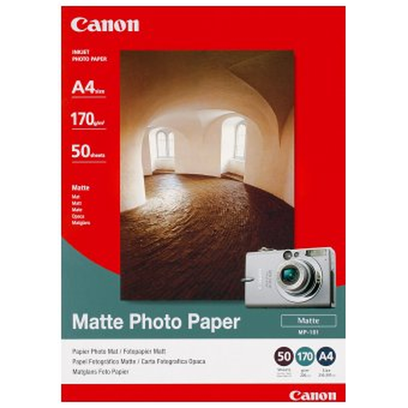 Papier imprimante Canon Papier photo mat A4 - MP-101 - Autre vue