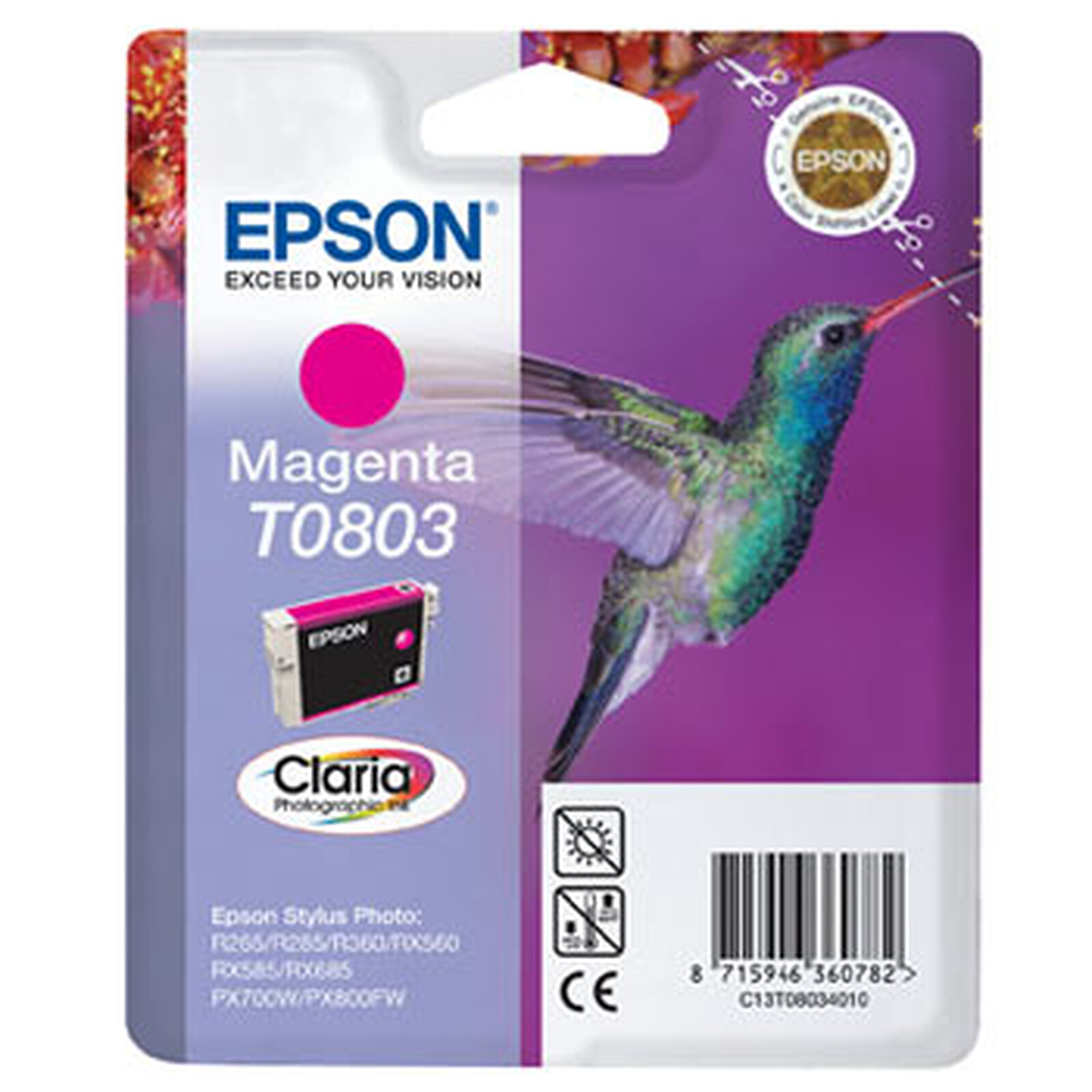 Cartouche d'encre Epson T0803 Magenta  - Autre vue