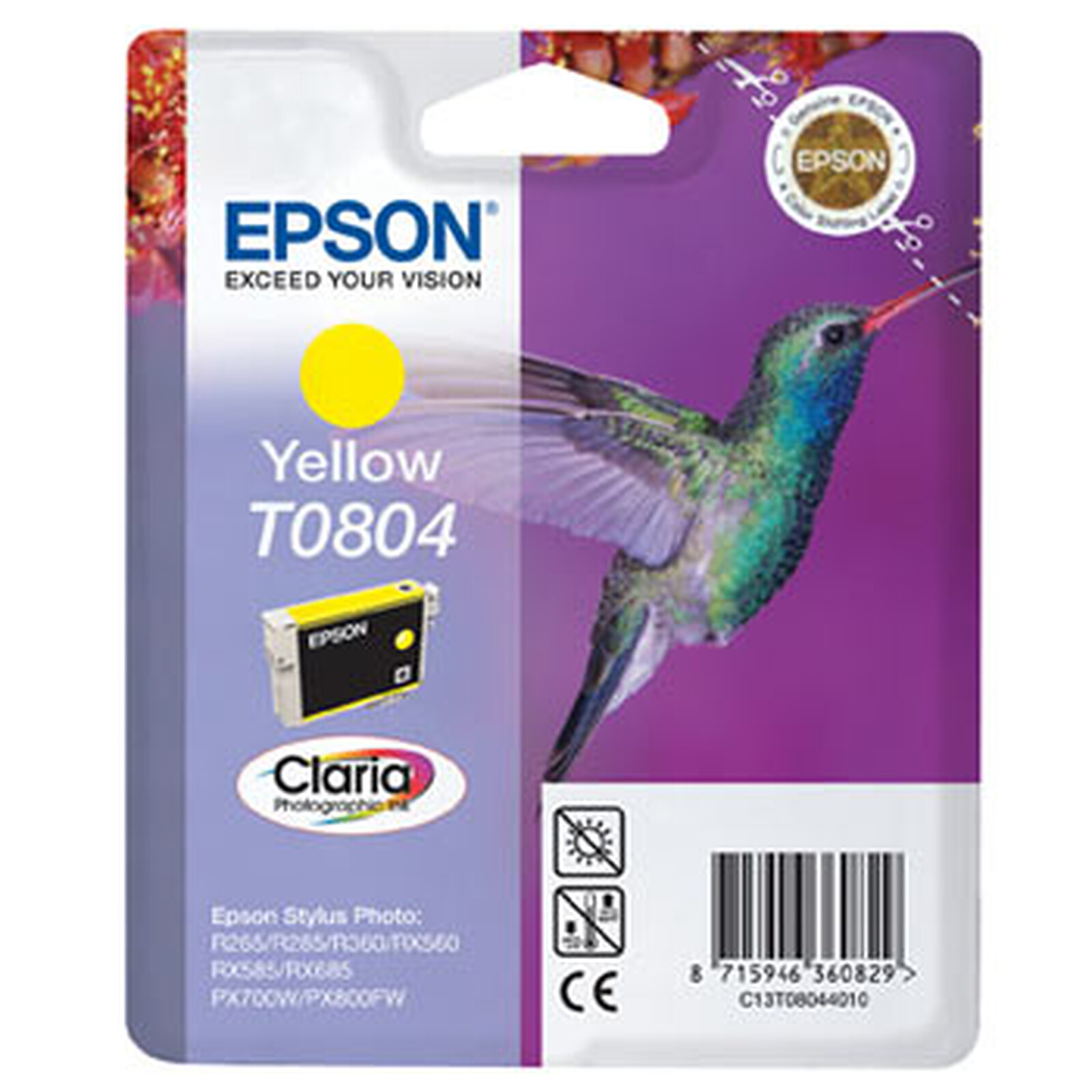 Cartouche d'encre Epson T0804 Jaune - Autre vue