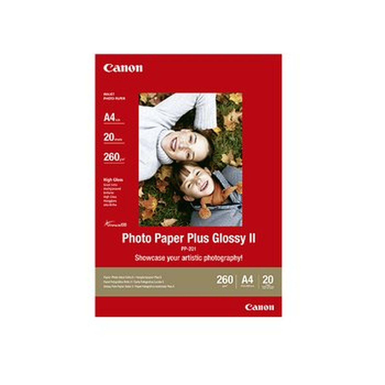 Papier imprimante Canon Papier plus glacé A4 - PP-201 - Autre vue