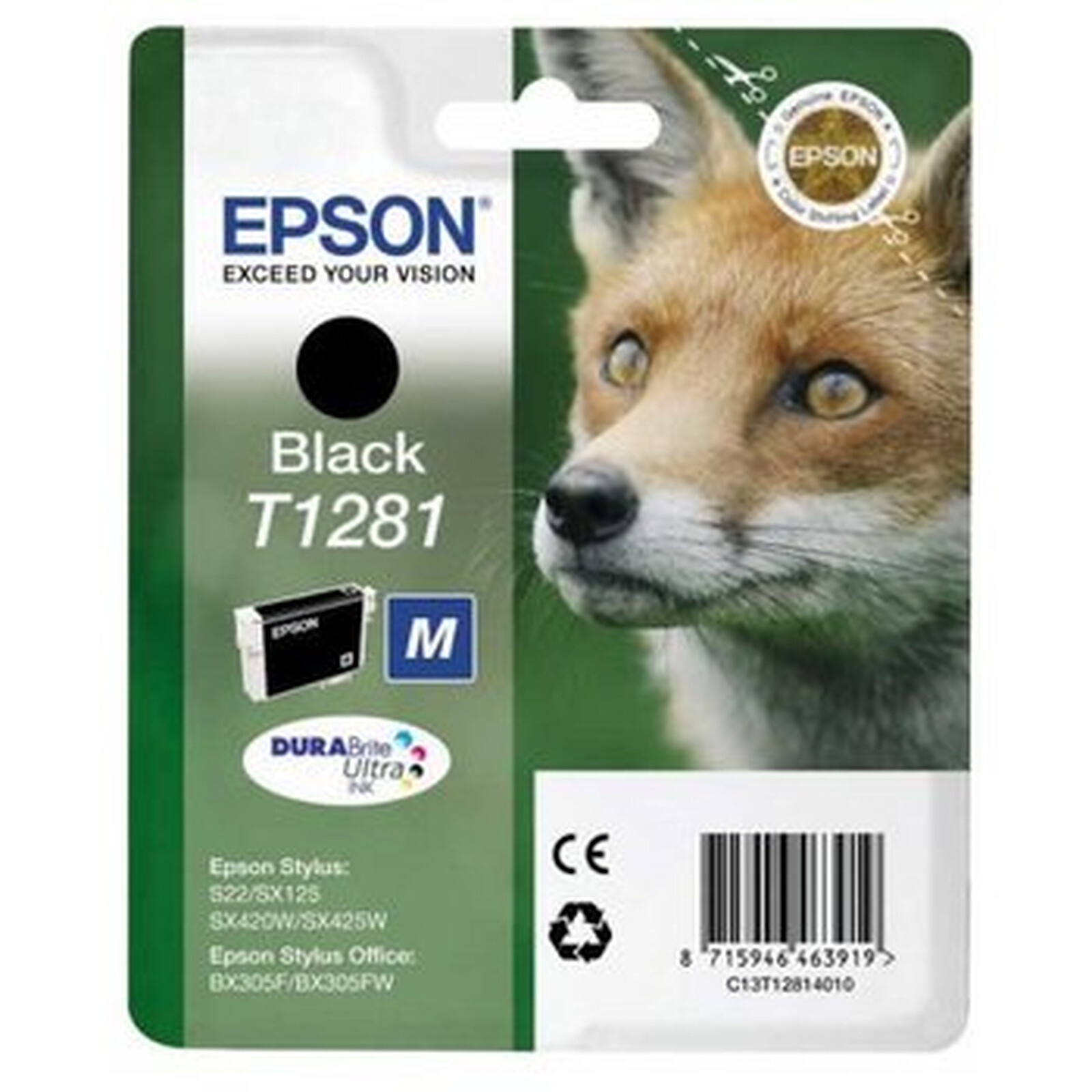 Cartouche d'encre Epson T1281 Noir  - Autre vue