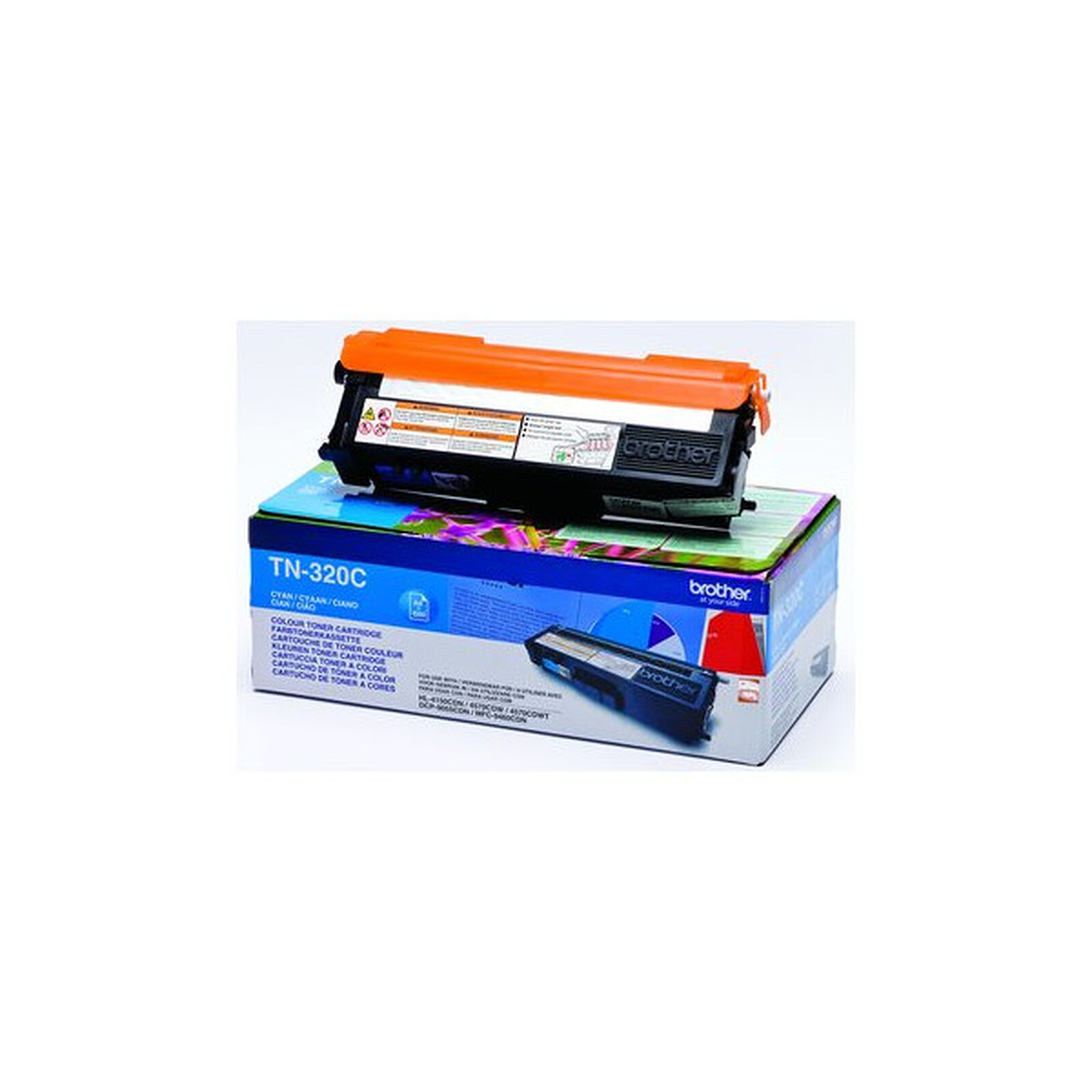 Toner Brother TN-320 - Cyan - Autre vue