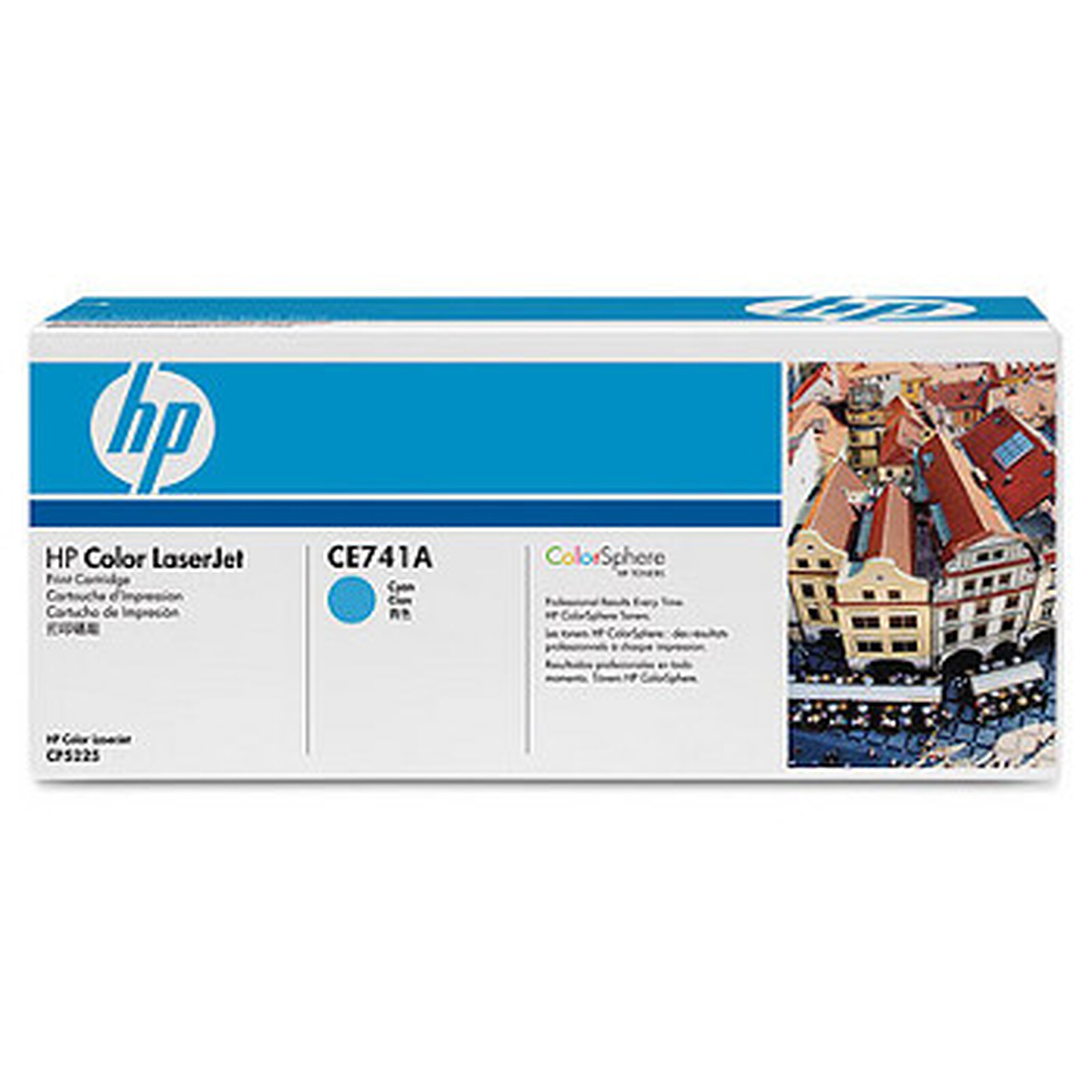 Toner HP 307A (CE741A) - Cyan - Autre vue