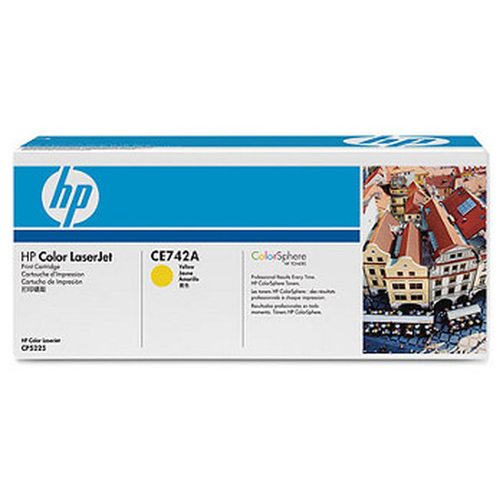 Toner HP 307A (CE742A) - Jaune - Autre vue