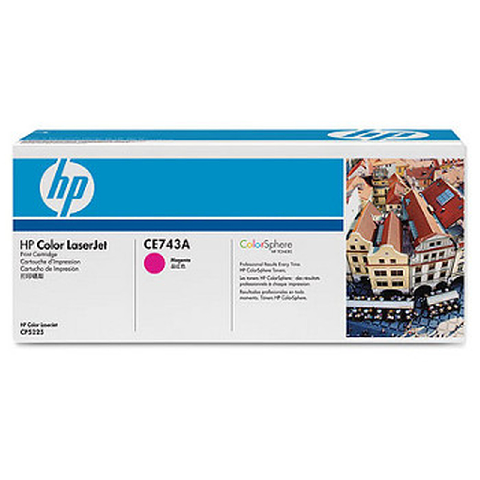 Toner HP 307A (CE743A) - Magenta - Autre vue