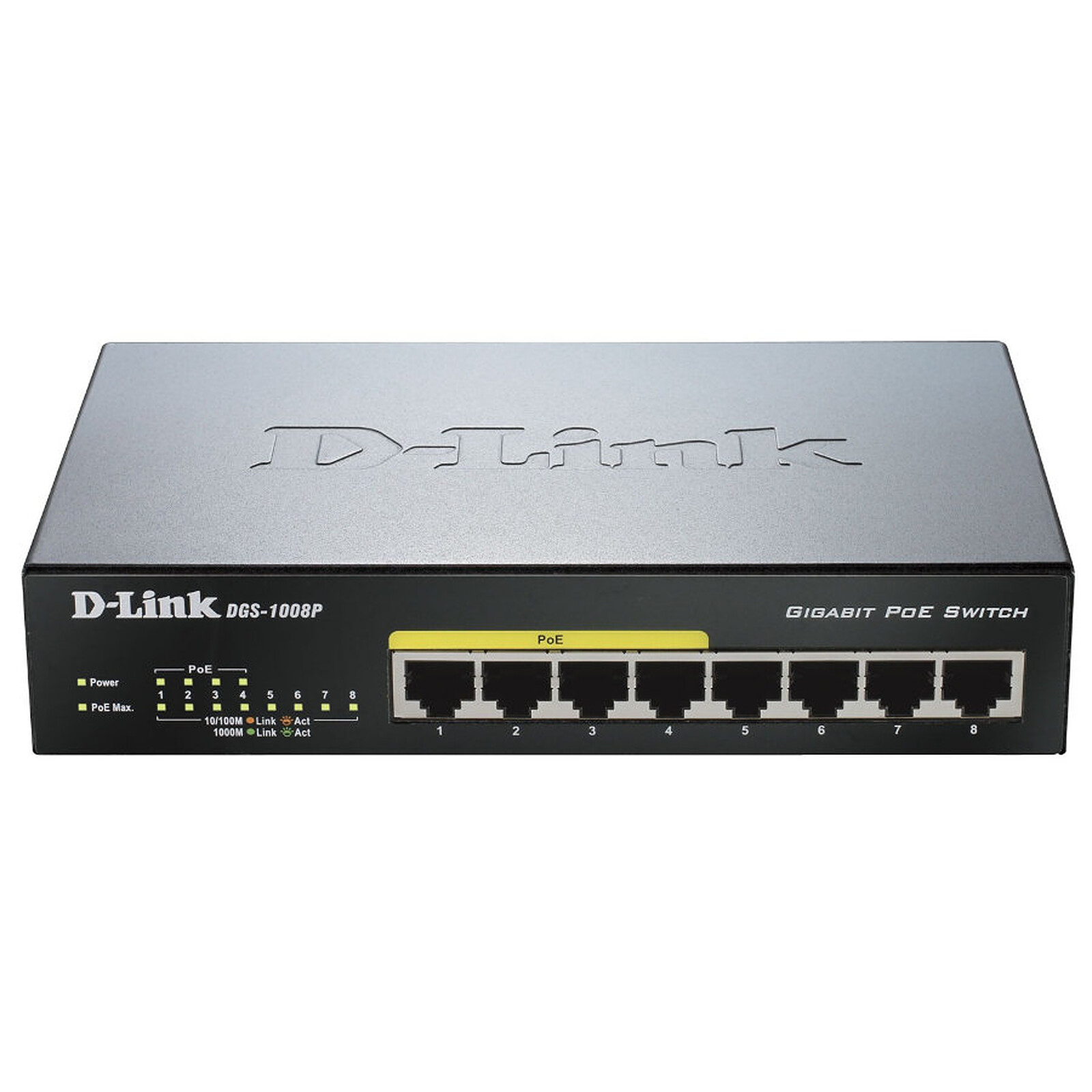 Switch et Commutateur D-Link DGS-1008P - Autre vue