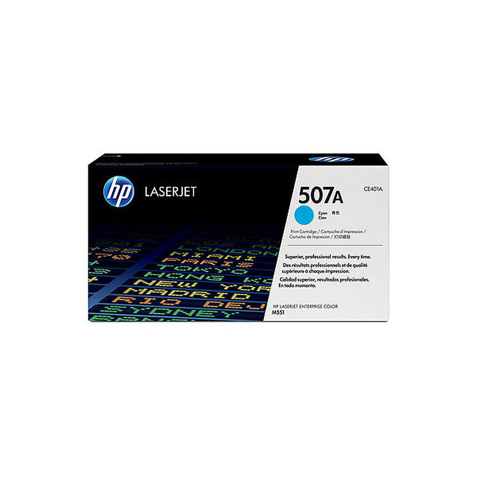 Toner HP 507A (CE401A) -  Cyan - Autre vue