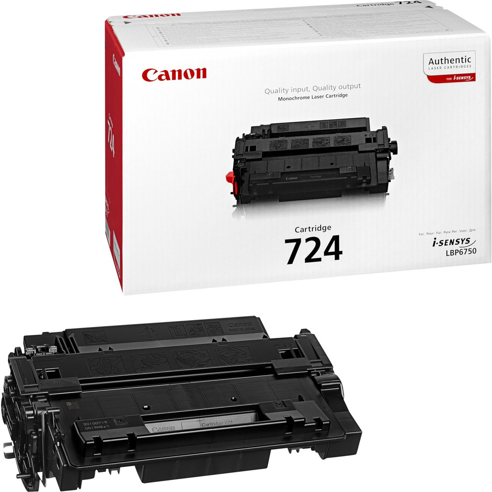 Toner Canon 724 - Noir - Autre vue