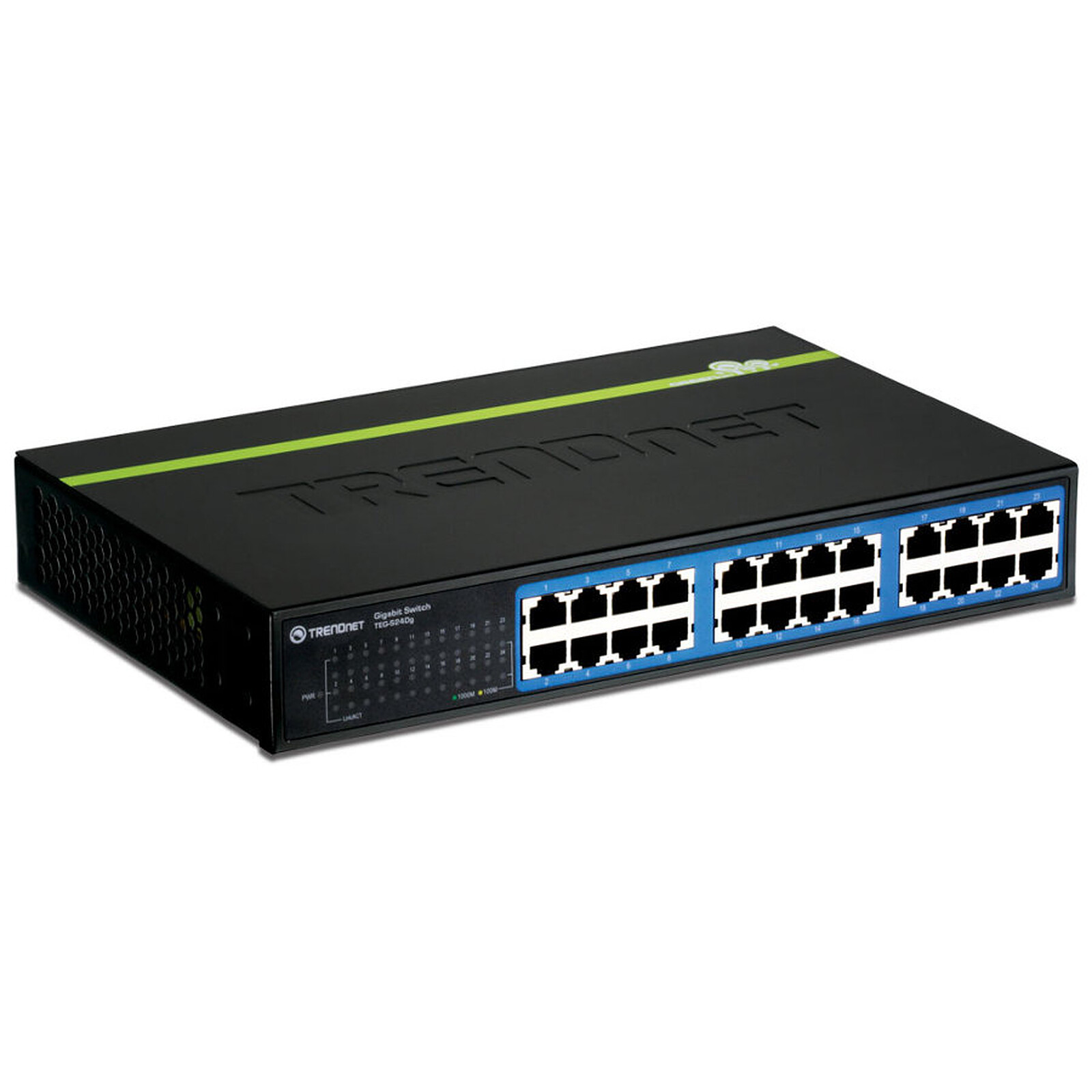 Switch et Commutateur TrendNet TEG-S24DG - Switch 24 port Gigabit compact - Autre vue