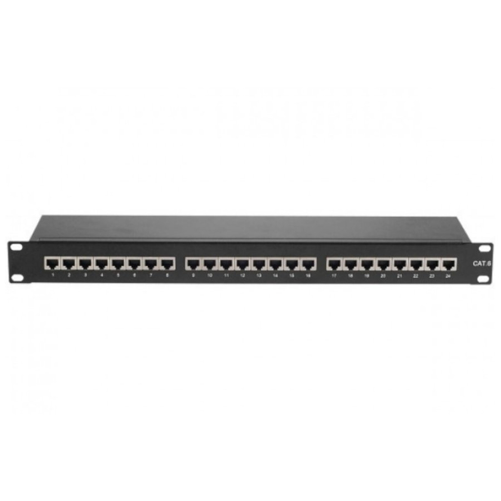 Accessoires RJ45  Panneau de brassage 19" Cat 6 STP Noir - 24 ports - Autre vue