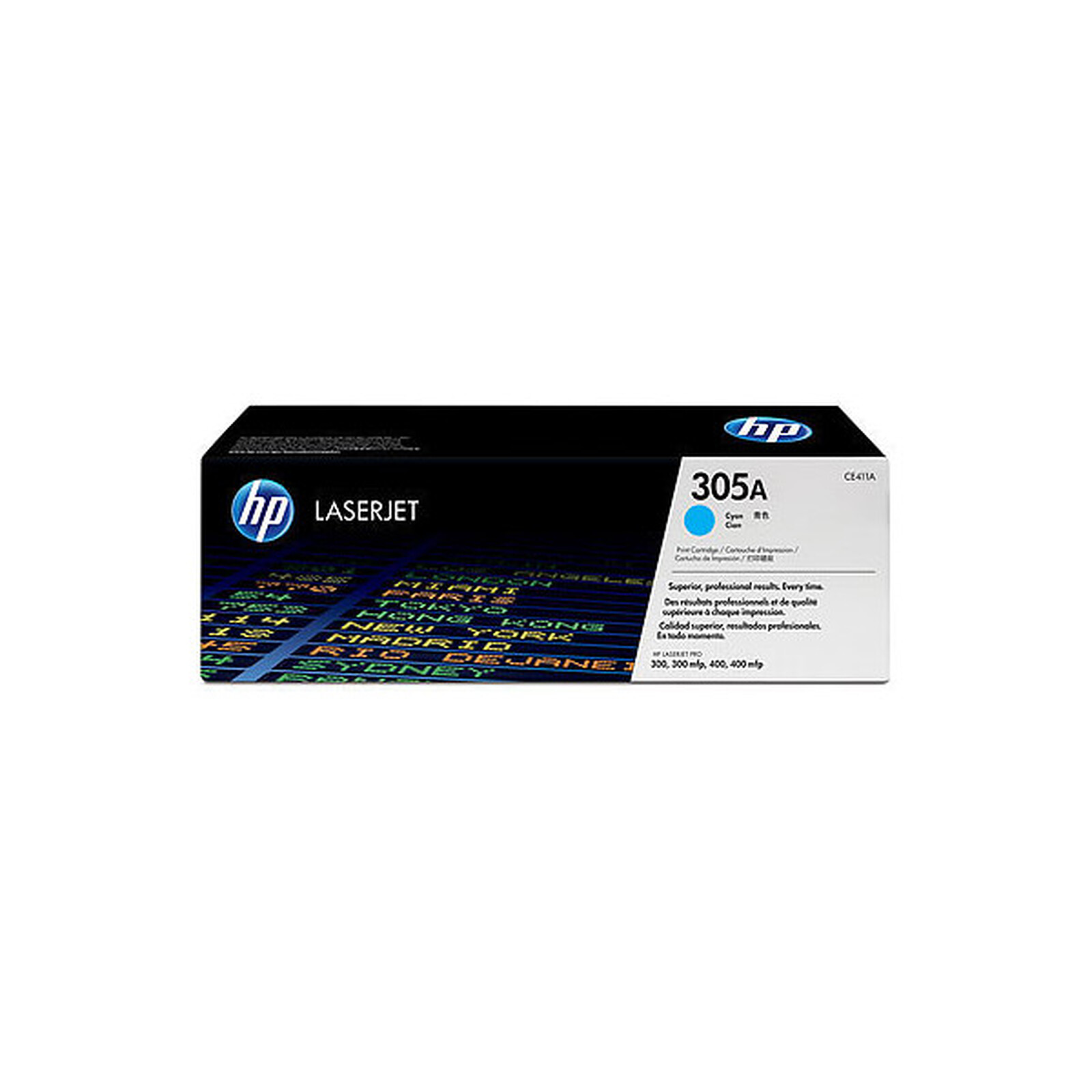 Toner HP 305A (CE411A) -  Cyan - Autre vue