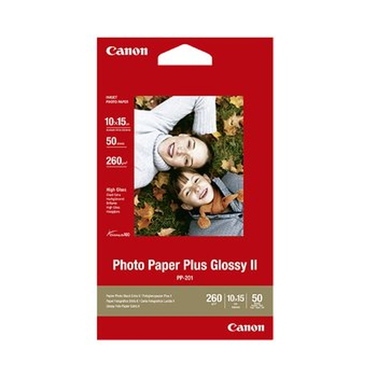 Papier imprimante Canon Papier photo plus glacé 10x15 - PP-201 - Autre vue