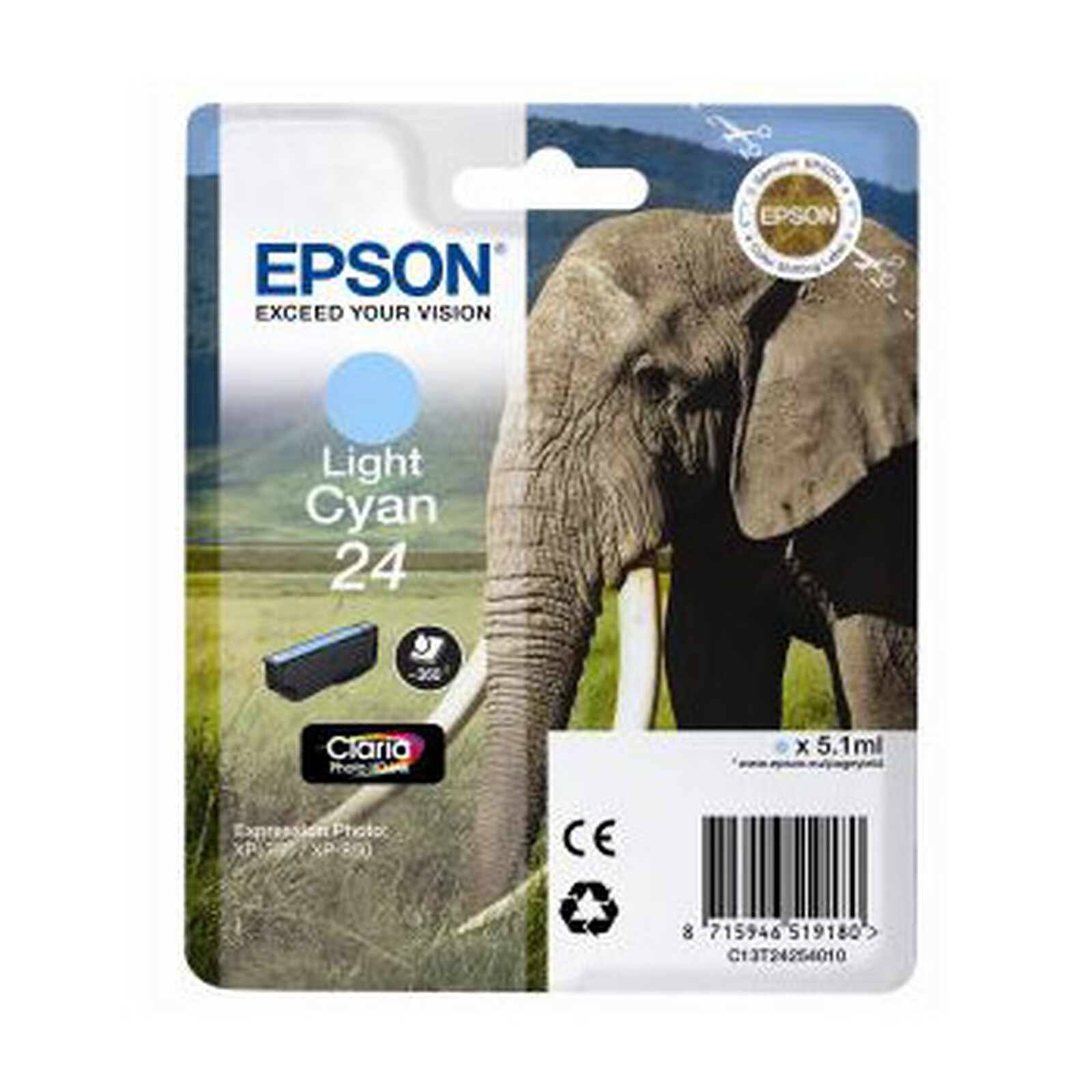 Cartouche d'encre Epson T2425 Cyan clair - Autre vue