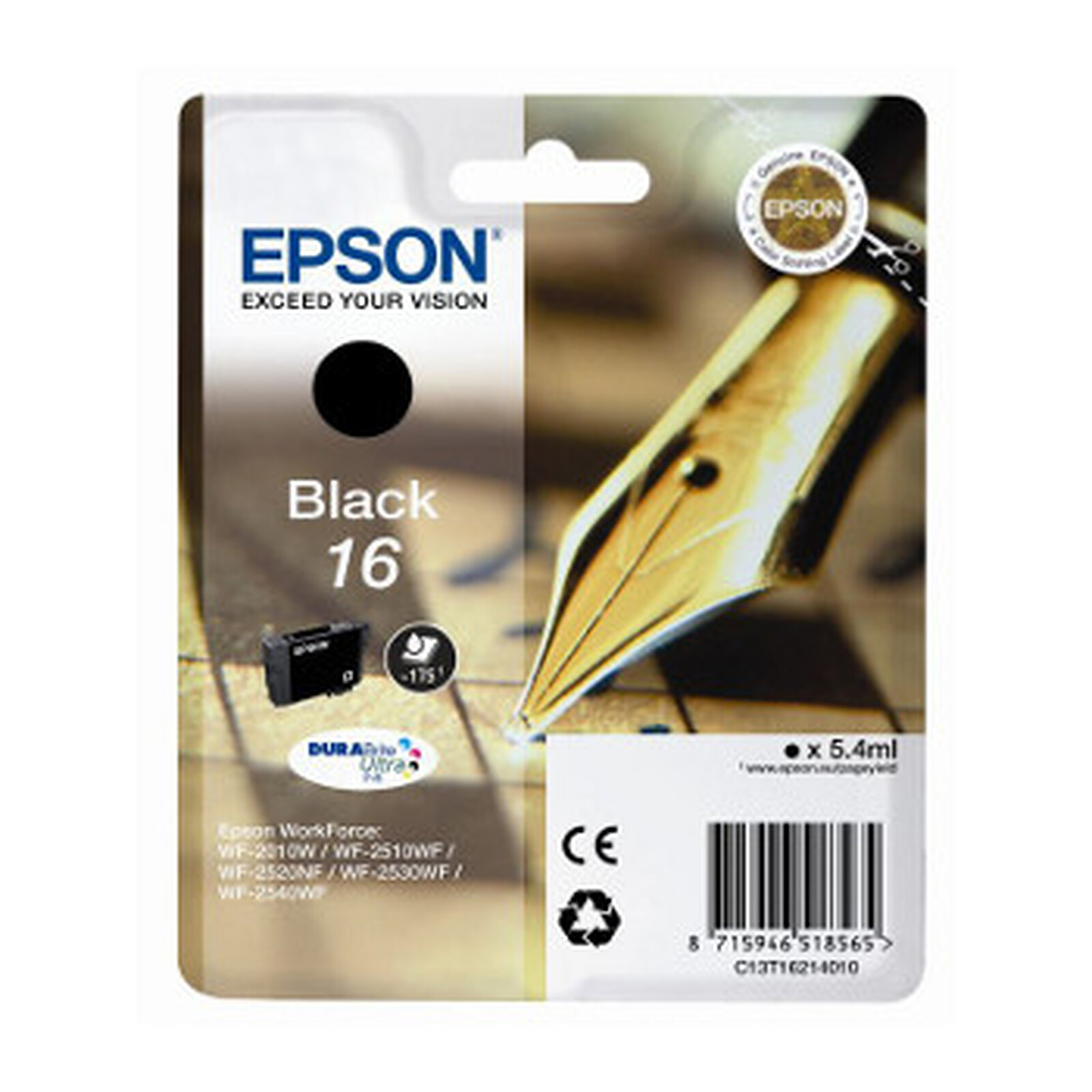 Cartouche d'encre Epson T1621 Noir - Autre vue