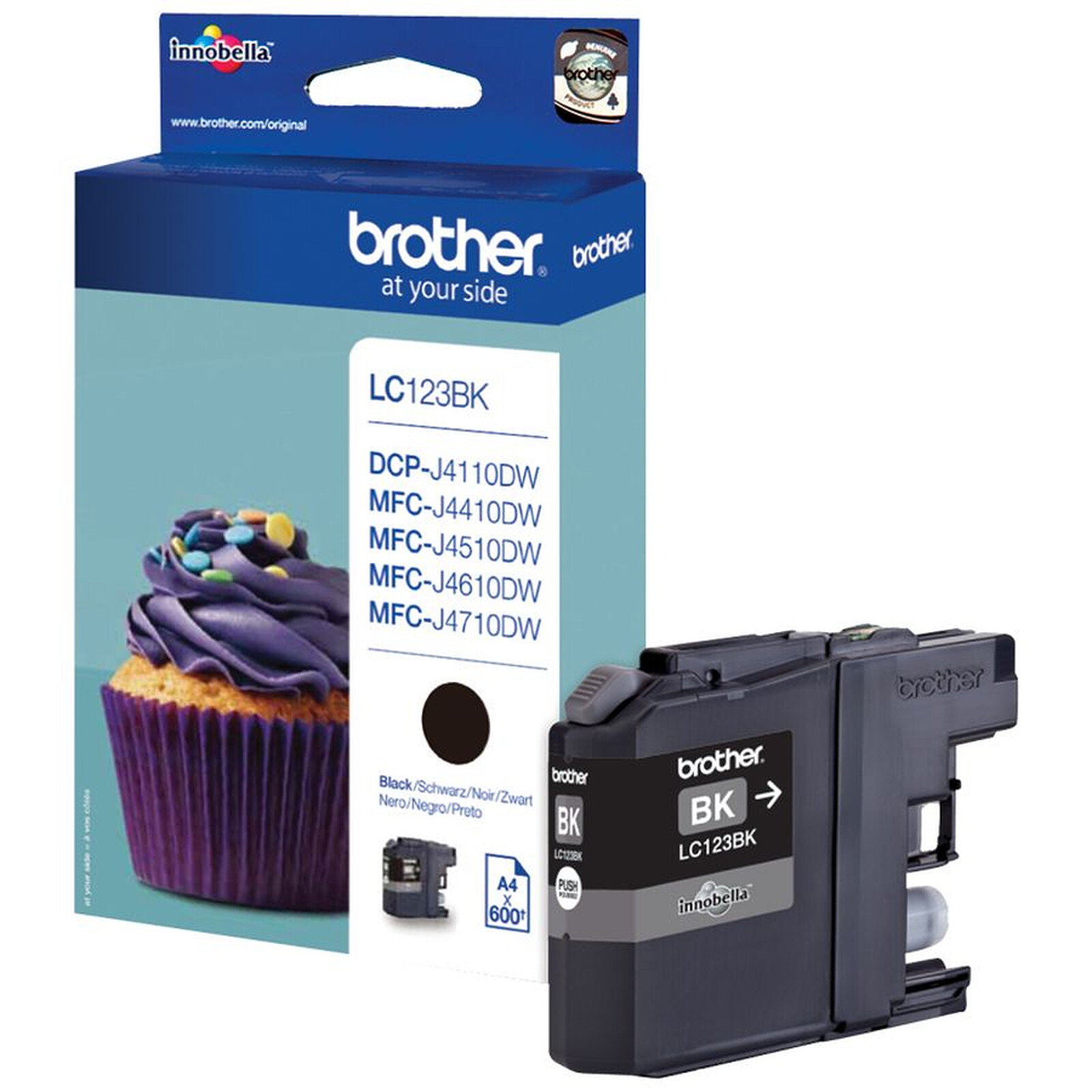 Cartouche d'encre Brother LC123 - Noir - Autre vue
