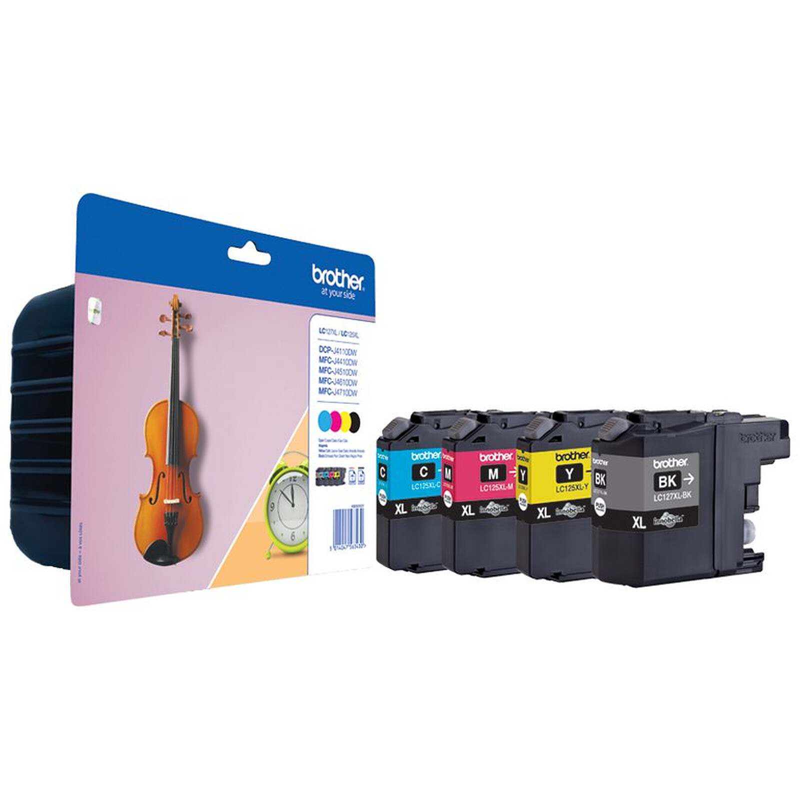 Cartouche d'encre Brother LC127XL Value Pack B/C/M/J - Autre vue