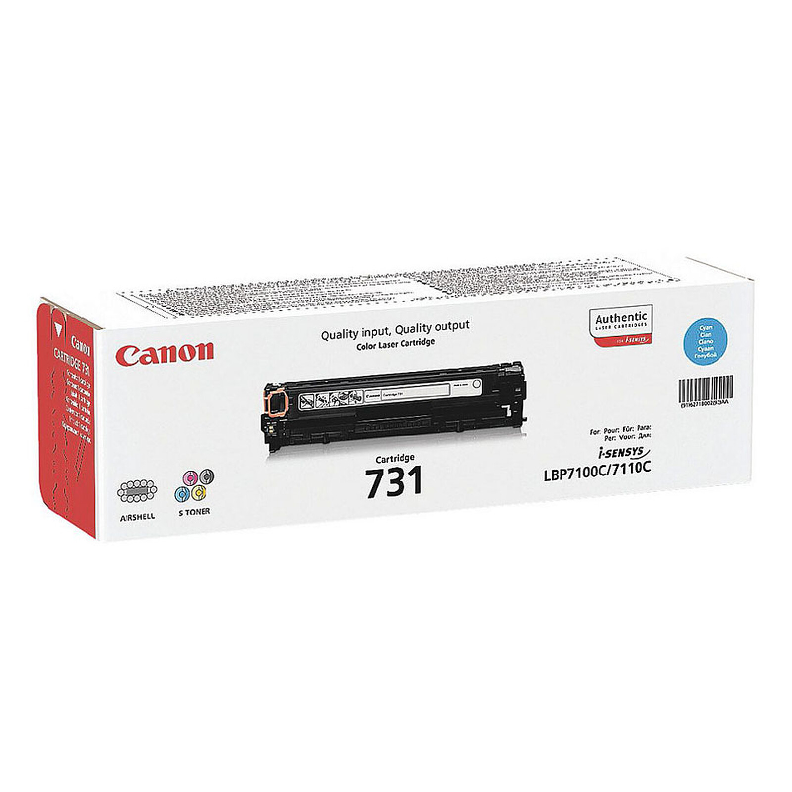 Toner Canon 731 - Cyan - Autre vue
