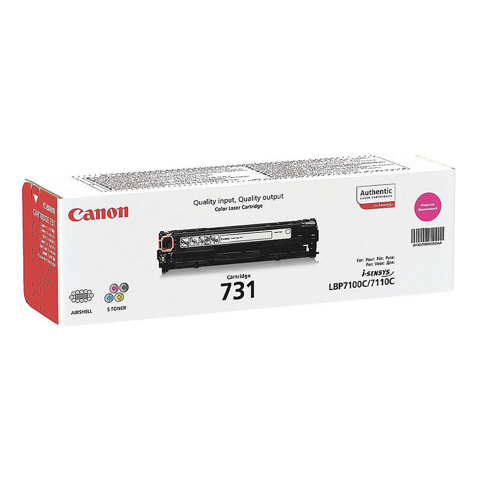 Toner Canon 731 - Magenta - Autre vue