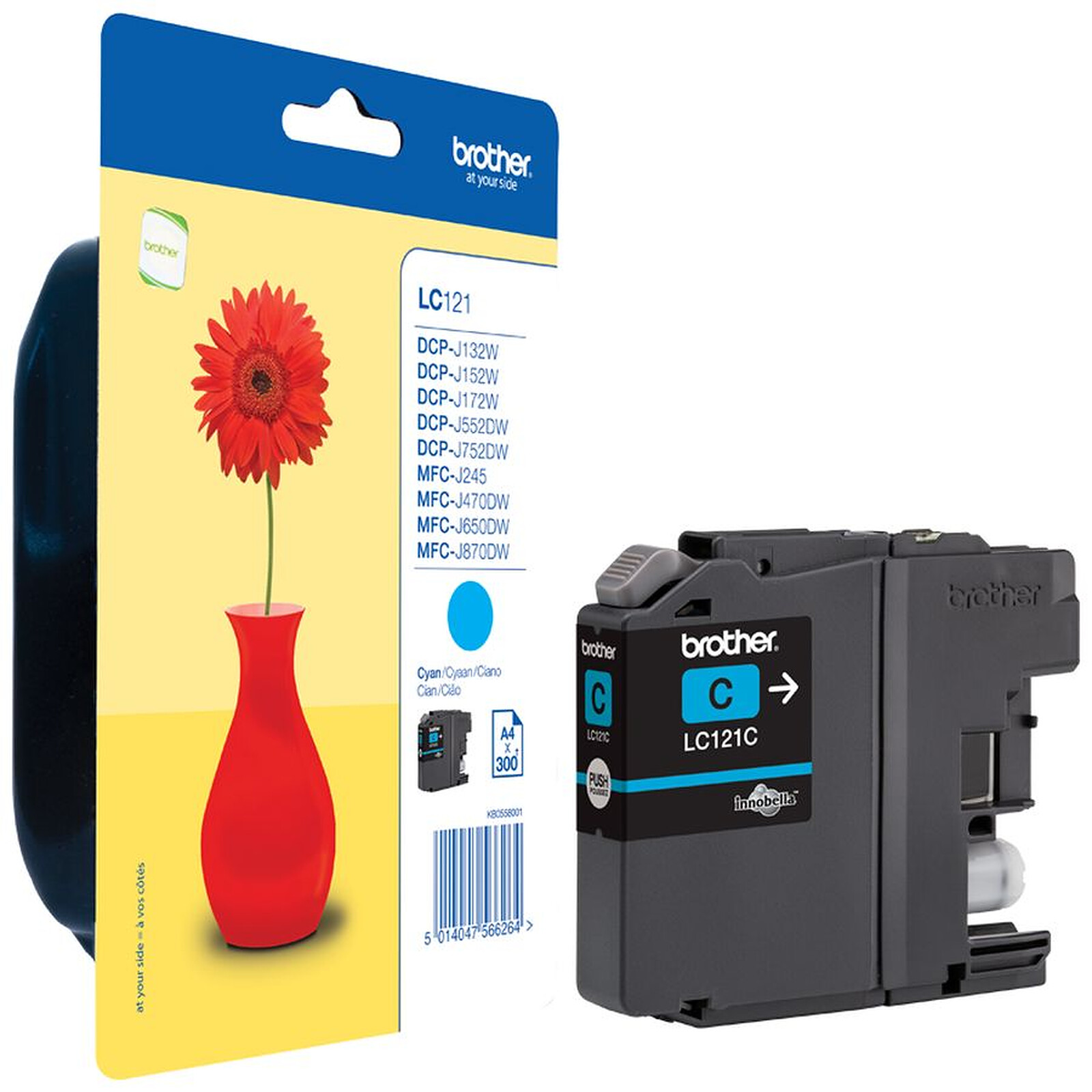 Cartouche d'encre Brother LC121 - Cyan - Autre vue